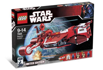 LEGO Set-Republic Cruiser (Limited Edition - with R2-R7)-Star Wars / Star Wars Episode 1-7665-1-Creative Brick Builders